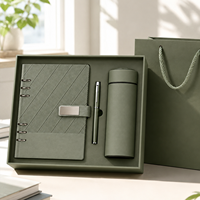 Ensemble cadeau de carnet à anneaux A5 de qualité supérieure, stylo en métal avec logo personnalisé, thermos isotherme, kit cadeau promotionnel pour les employés et les clients d'entreprise