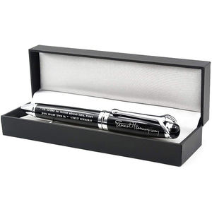 Stylo gravé de luxe, cadeau pour enseignant, diplômé, auteur, journaliste, conseiller, bien-être, Bible, Proverbes, citation inspirante - Product Image 1