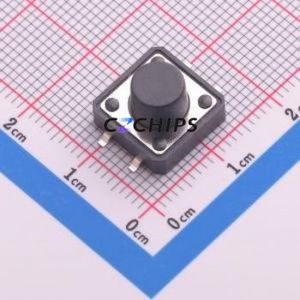 TD-1212SR-8.0H-250 Tactile Switch SMD-4P,12x12mm Switch Vertical Mount 12mm 12mm 8mm - Product Image 1