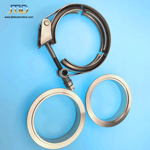 Set Klem V-Band JTLD 2,5 Inci Heavy Duty dengan Set Flens untuk 2 Sambungan Knalpot - Product Image 4