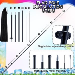 7 ft Fiberglass Flagpole Polyester <strong>Material</strong> Digital <strong>Printed</strong> Feather Swooper <strong>Flag</strong> Banner for Business Store Advertising Ground - Product Image 3