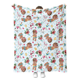 Fábrica al por mayor lindo dibujos animados Anime película mar princesa bebé niñas niños manta <span class=keywords><strong>de</strong></span> franela personalizada <span class=keywords><strong>de</strong></span> alta calidad mantas - Product Image 3