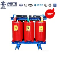 Transformateur sec 800kVA 1000kVA 1250kVA Triphasé 10kV 60Hz Résine époxy coulée 10kV/400V Bobinage en cuivre Isolation F/H