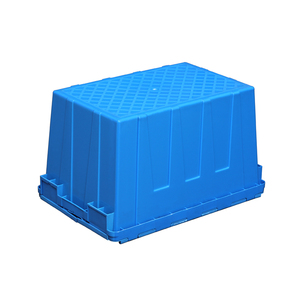 Caja móvil de plástico de caja sólida de 600*400*370mm con tapa para almacenamiento logístico <span class=keywords><strong>y</strong></span> rotación en venta - Product Image 1