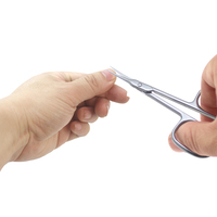 Ciseaux à ongles à pointe fine haute performance, lame incurvée en acier inoxydable de qualité supérieure, ciseaux à cuticules