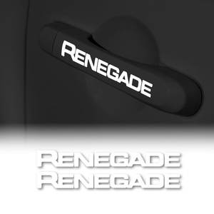 Per Jeep Renegade maniglia adesivi 10 cm 2 pezzi-bianco categoria di prodotto strumento di tornitura - Product Image 1