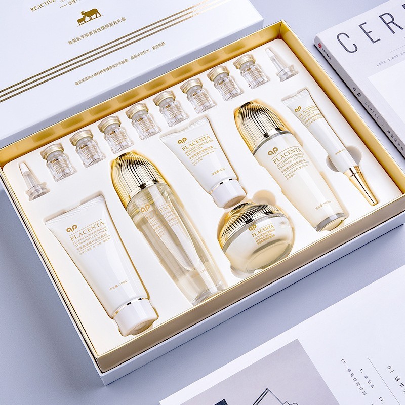 Sheep Placenta Nourishing Skin Care Set for Firming, Moisturizing