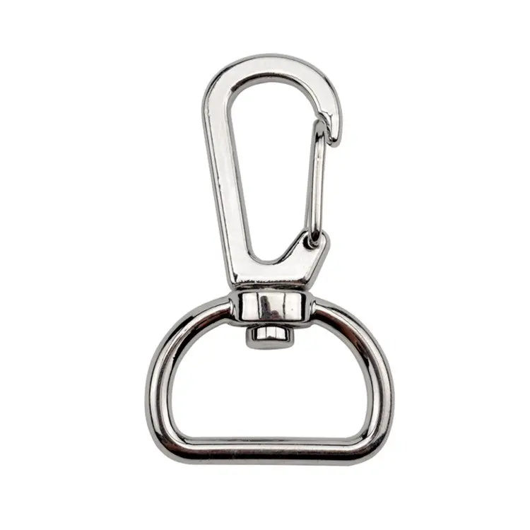 Metal Snap Hook Zinc Alloy Wholesale 25mm 1 Inch Snap Hooks Custom Buckle Hardware Popular Swivel Hook for Bags