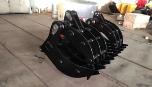 130W Máy Xúc Đào Máy Xúc Kẹp Xô, Thủy Lực <span class=keywords><strong>Log</strong></span> Grapple Phế Liệu <span class=keywords><strong>Grabber</strong></span>, <span class=keywords><strong>Loader</strong></span> Grapple - Product Image 3