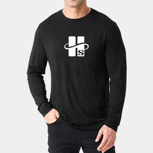 T-shirt <span class=keywords><strong>Homme</strong></span> Personnalisé en <span class=keywords><strong>Laine</strong></span> Mérinos Coupe Slim à Manches Longues, Uni, Léger, Respirant, Doux et Agréable pour la Peau, Idéal pour l'Impression (Vente en Gros) - Product Image 2