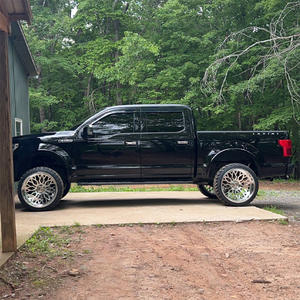 Jantes en alliage d'aluminium forgé, à profil profond, brillantes, 17X9 24x7, personnalisées, robustes, tout-terrain, pour Silverado Fox Factory Edition ZR2 - Product Image 4