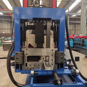 Le canal en acier galvanisé à grande vitesse de CZ de profil faisant le Purlin échangé de C Z laminent à froid former la machine - Product Image 3