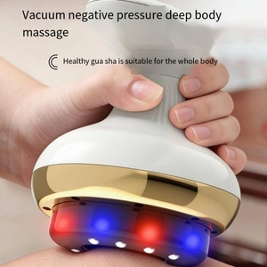 Masajeador Eléctrico Recargable Inteligente de Terapia de Ventosas para Espalda con Succión al Vacío y Cabezales Magnéticos Rojos y Azules, Tendencia en Masaje Gua Sha - Product Image 6