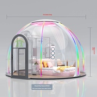 Dôme transparent de type maison-bulle de rêve pour la famille et les enfants, idéal pour le glamping, les séjours en plein air, les séjours à domicile, les séjours romantiques, les séances photo et la diffusion virale sur les réseaux sociaux