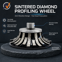 Hochwertige Anpassbare CNC-Fräser-Bits F20 für Steinarbeitsplatten, Handgeführte Diamant-Kantenschleif- und Profilierungsmaschine