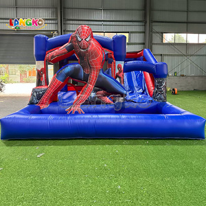 Terrain de jeu gonflable toboggan aquatique Maison de rebond <span class=keywords><strong>Piscine</strong></span> à balles commerciale Château gonflable pour adultes enfants - Product Image 1