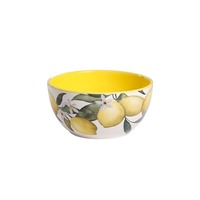 Vente en gros Offre Spéciale Ensemble de table en céramique écologique avec motif citron personnalisé portable pour boutique en ligne