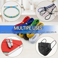Fil élastique en gros de 2 mm, 300 yards, pour la confection de bijoux, bracelets, colliers, fil de cristal, artisanat DIY, bobine en vrac