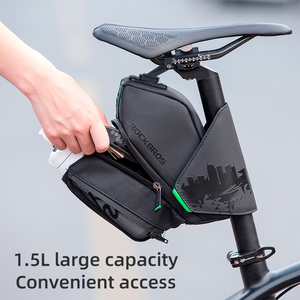 ROCKBROS-Sacs arrière étanches pour VTT, sacoche de selle, sacoche cachée pour bouteille d'eau - Product Image 4