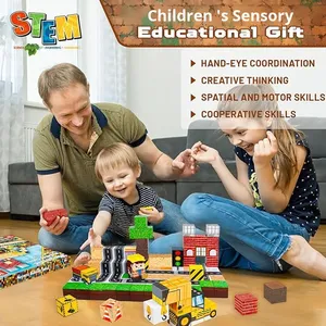 Hot-bán DIY ABS khối xây dựng từ STEM lắp ráp đồ chơi Set cho qua biên giới Đối với Amazon tốt nhất bán - Product Image 2
