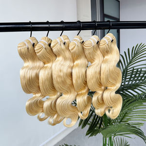 Lots de Cheveux Humains Vierges Blond Platine 613 Ondulés, Doux et Soyeux, Qualité Supérieure, Sans Perte de Cheveux - Product Image 3