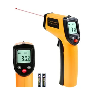 GM320 termometer Digital non-kontak, pengukur suhu Laser IR Digital nirkabel LCD