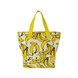 Bolsa de Compras ODM Personalizada, Reutilizable, Plegable, de Nailon, con Impresión Artística de Frutas y Plátanos, Impermeable, con Logotipo, Exportación Directa de Fábrica - Product Image 2