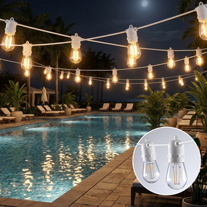 2026 Nuevo Vintage Edison LED <span class=keywords><strong>Solares</strong></span> para <span class=keywords><strong>Exterior</strong></span> Hogar Fiesta Cumpleaños Guirnalda de <span class=keywords><strong>Luces</strong></span> Decorativas para Jardín Café y Colgar - Product Image 2