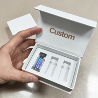 Étiquettes en papier et boîtes en carton pour flacons de 3 ml, 5 ml, 10 ml, conception personnalisée pour contenants rechargeables