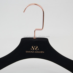 Cintres en velours plastique <span class=keywords><strong>Zara</strong></span> pour vêtements, costumes, robes, avec logo pour magasin - Product Image 3