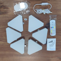 Luces triangulares inteligentes RGBIC para juegos con sincronización de juegos y control de aplicaciones para PC Gaming Room Studio Setup