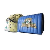 Casques de Football gonflables souples en PVC, Durable américain, Tunnel de mascotte de Lion gonflable, Tunnel de panthère de Football gonflable