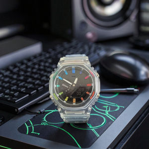 นาฬิกาข้อมือกันกระแทก รุ่น <span class=keywords><strong>G</strong></span> Series Analog Sport Business ของแท้จากโรงงาน ขายส่ง รุ่น GA2100 <span class=keywords><strong>GM</strong></span> สายหนัง/ซิลิโคน/พลาสติก กันน้ำได้ 50 บาร์ - Product Image 1