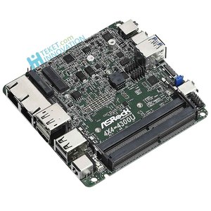 Placa Base ASRock ASRockind 4X4 para Computadora de Placa Única, 4X4-<span class=keywords><strong>4300U</strong></span> para Aplicaciones de Seguridad con <span class=keywords><strong>AMD</strong></span> Ryzen DDR4 M.2 2 LAN - Product Image 1