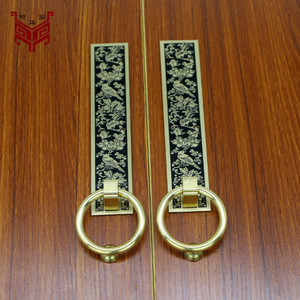 New Chinese Style Brass Cabinet <b>Door</b> Handles Ring Shape Durable Furniture Handle - Product Image 3