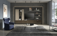 Meubles de salon BAINENG de haute qualité, meuble TV sur pied, acier inoxydable, table, supports TV modernes