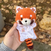 Pendentif en peluche Healing Bean Bag, adorable poupée douce en forme de raton laveur et renard, porte-clés anti-stress pour sac à dos, cadeau pour étudiants