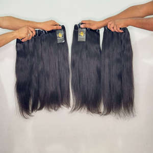Lots de Cheveux Indiens Lisses Non Traités, Vente en Gros, Cheveux Humains Indiens Blonds, Extensions de Cheveux Alignées dans le Sens de la Cuticule - Product Image 1