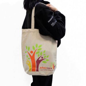Bolsa de Compras Personalizada de Lona de Algodón Crudo Orgánico - Product Image 2