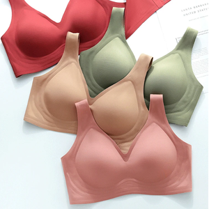 Plus Size Supportive Comfortable Wireless <b>Bra</b> Set Comfortable Seamless <b>Bra</b> and Underwear Sets for Women - Product Image 4