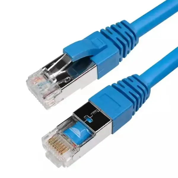 Copper Twisted SSTP SFTP CAT6 Ethernet Cable Network CAT 6 Patch Cord Gold Plated RJ45 Pure PVC CCA Lan Kabel Cat 6 UTP