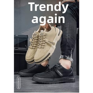 Zapatos Deportivos de Alta Calidad para Hombre, Zapatos Deportivos Casuales para Caminar, Zapatos de Moda Juvenil con Cordones, Zapatos para Otoño - Product Image 1