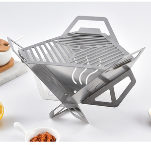 Fornello Portatile Leggero <span class=keywords><strong>Pieghevole</strong></span> Multifunzione a Forma di Carta per Campeggio, Forno <span class=keywords><strong>Pieghevole</strong></span>, <span class=keywords><strong>Barbecue</strong></span> Rinforzato - Product Image 1