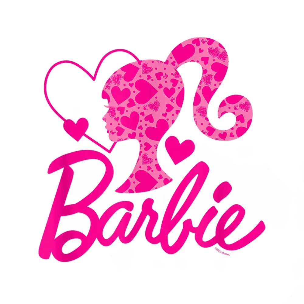 Nueva Barbie dibujos animados hierro en Parches Diy lavable camisetas termo pegatina Transferencia de Calor pegatina para ropa parches