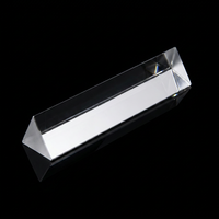 Prisme triangulaire en cristal K9 facetté haute clarté pour lustre d'hôtel de luxe et décoration d'éclairage intérieur