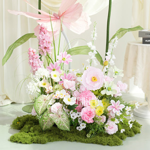 Arreglo Floral Decorativo de Gran Tamaño Greenway, Diseño de Paisaje con Flores de Papel, para Piso - Product Image 3