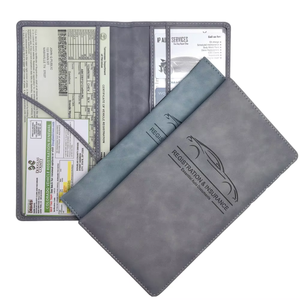 Identificación personalizada, licencia, organizador <span class=keywords><strong>de</strong></span> documentos <span class=keywords><strong>de</strong></span> contacto, documentación del vehículo, BILLETERA, tarjetero, cuero, registro <span class=keywords><strong>de</strong></span> coche y soporte <span class=keywords><strong>de</strong></span> seguro - Product Image 1