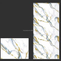 Haute qualité peler et coller 3D PET mousse vert et blanc marbre Design salon décoration de la maison papier peint autocollant