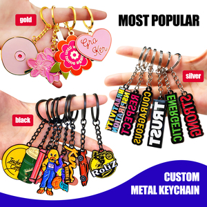 Enamel Customized Keyring Key Ring <strong>Keychains</strong> Holder Key Chains Custom Metal Custom Logo Design Wholesale Souvenir Gifts 2D 3D - Product Image 5