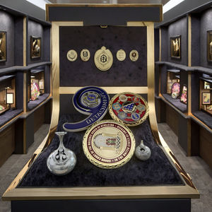 เหรียญกษาปณ์ที่ระลึกของ Templar GOD เหรียญสังกะสีอัลลอยด์สีเงินพิมพ์ลายนูนรูปสเตอริโอ - Product Image 6